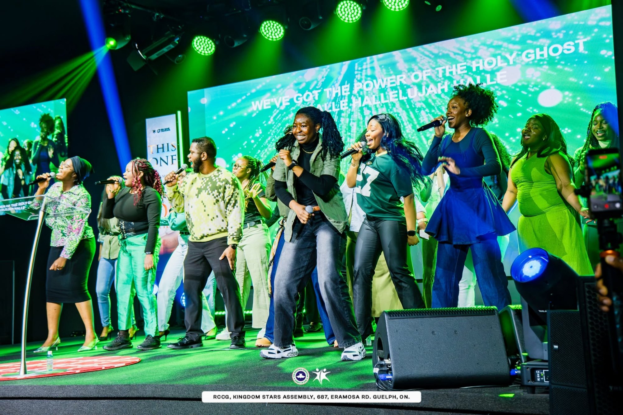Youth and Young adults ministering in church