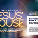 Flyer announcing the movement of the church to its permanent site